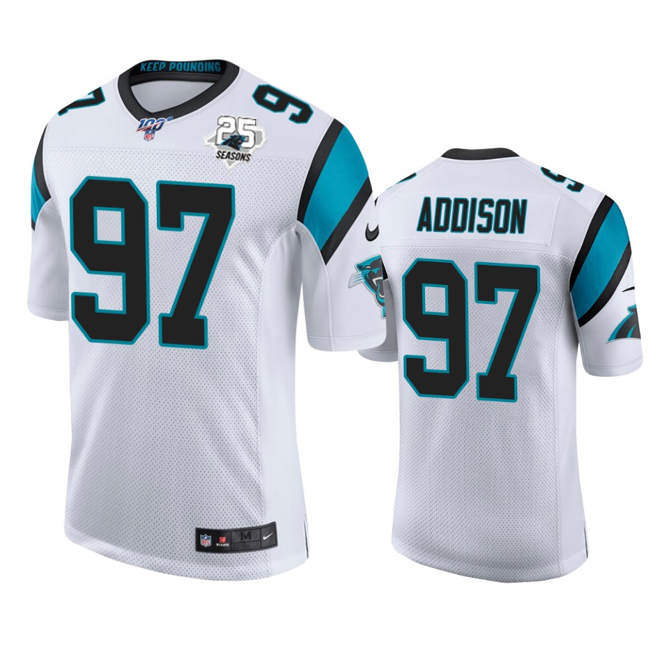 mens-panthers-mario-addison-white-25th-season-vapor-limited-jersey