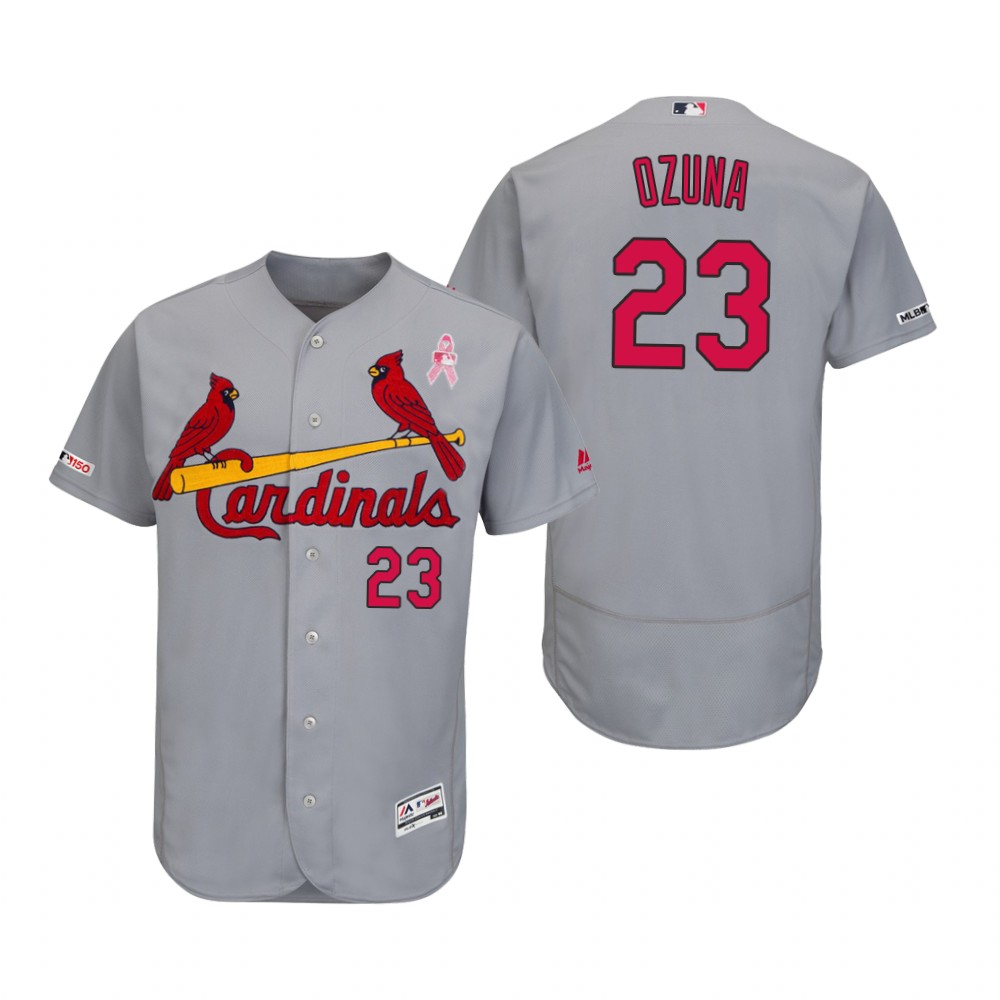 cardinals-marcell-ozuna-gray-2019-mothers-day-flex-base-jersey