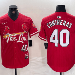 Louis Cardinals Willson Contreras Nike Red 2024 City Connect Limited Player Jersey