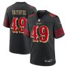 Men's Nike The Faithful Black San Francisco 49ers 2025 Rivalries Collection Game Jersey
